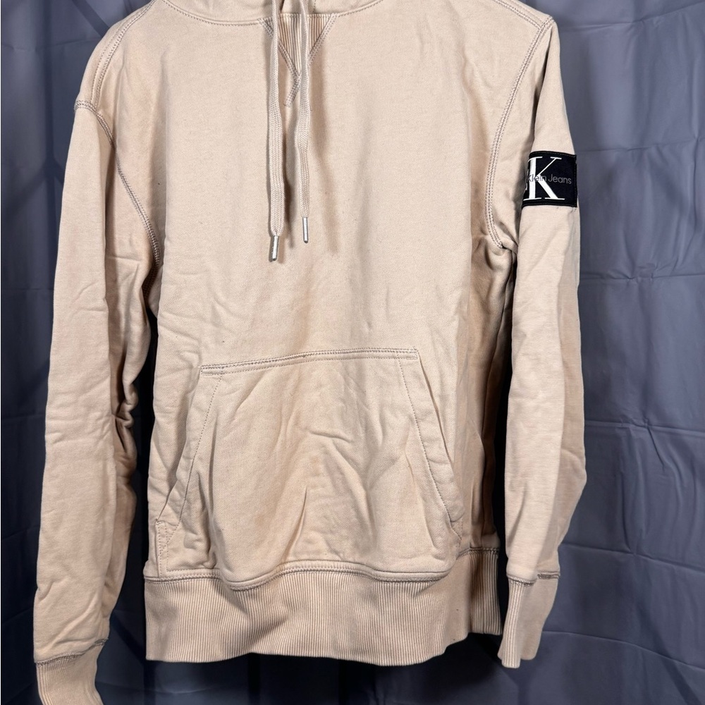 Calvin Klein Jeans Men's Tan Hoodie